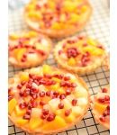 Tartaletki z ��tymi owocami i czerwonym granatem