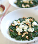 Szpinak z rodzynkami i nerkowcami