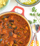 Bak�a�any i cukinie w sosie pomidorowym, lekkie danie jesienne