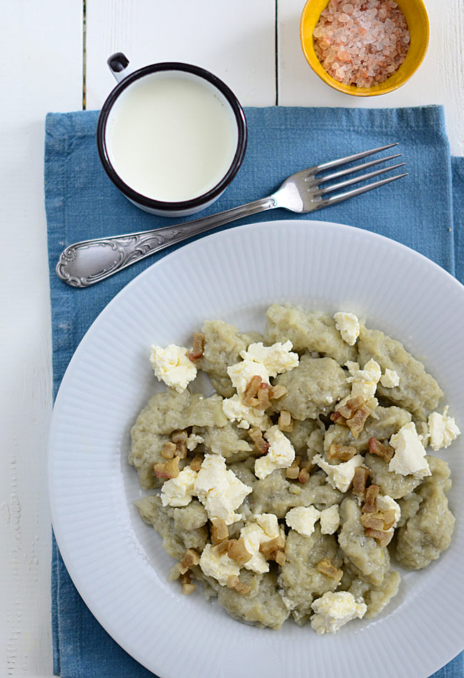 Prawdziwe szare kluski ziemniaczane