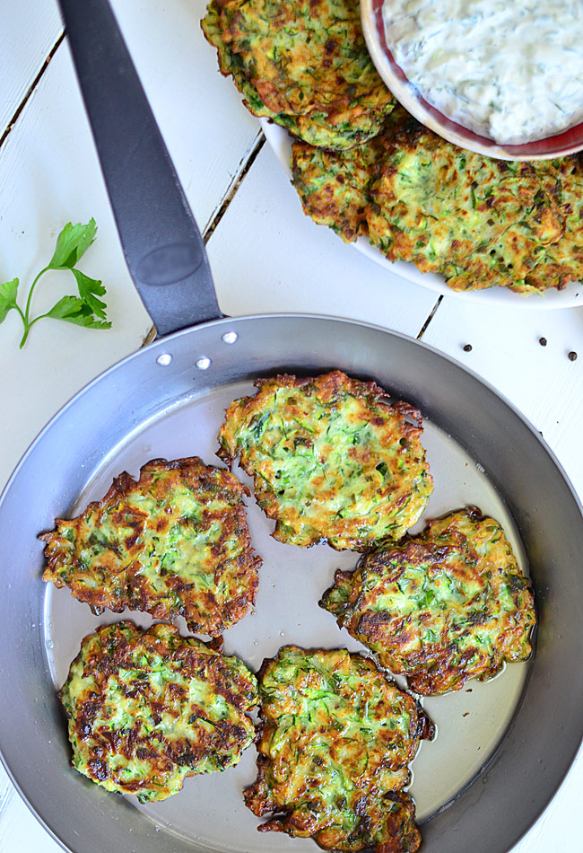 Placki z cukinii z zio�ami