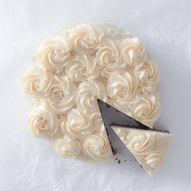 Torcik makowo-marcepanowy