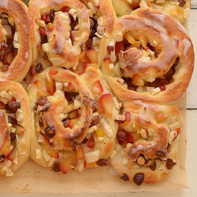 Dro�d�owe �limaczki z jab�kami i cynamonem 