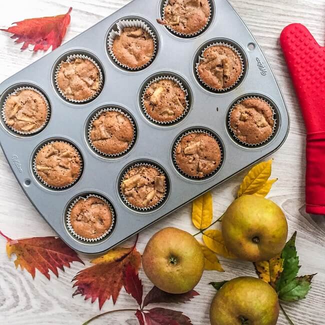 Muffinki - szarlotki 