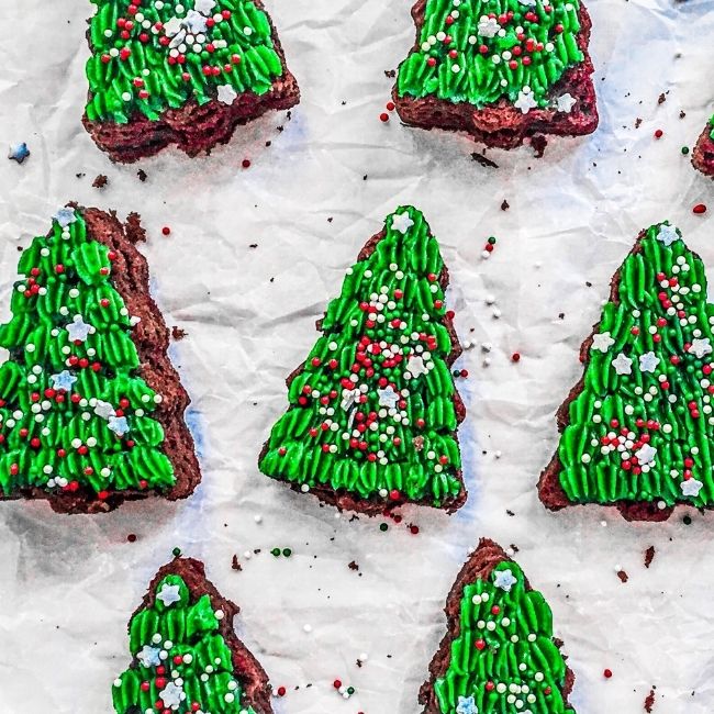 �wi�teczne choinki brownie