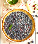 Tarta z bor�wkami i galaretk� jogurtow�