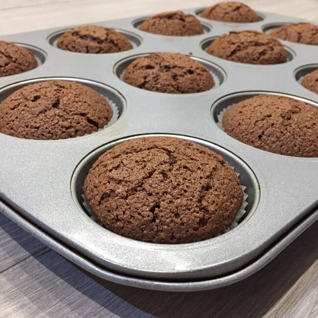 babeczki migda�owo - czekoladowe