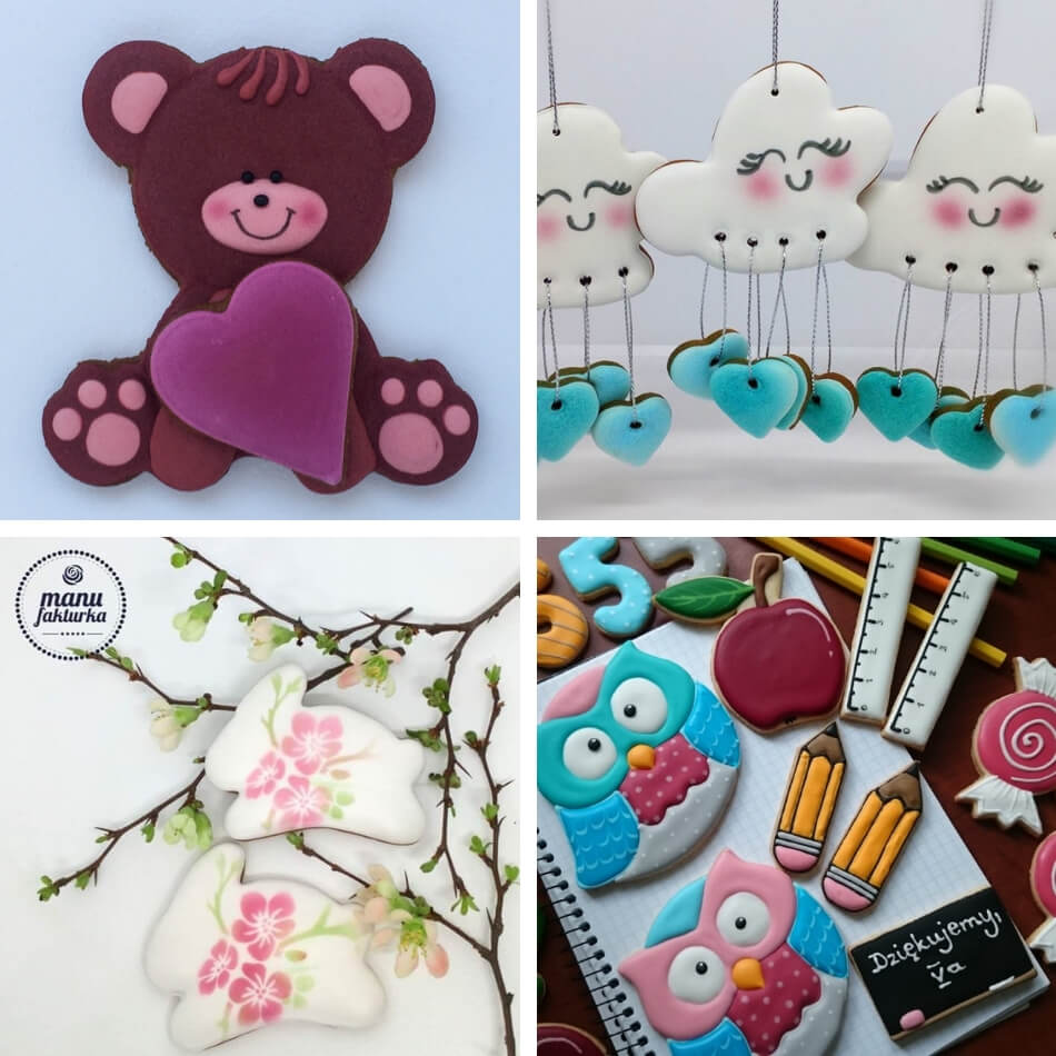 Pierniczki dekorowana lukrem krolewskim przez Joanne Bielinska