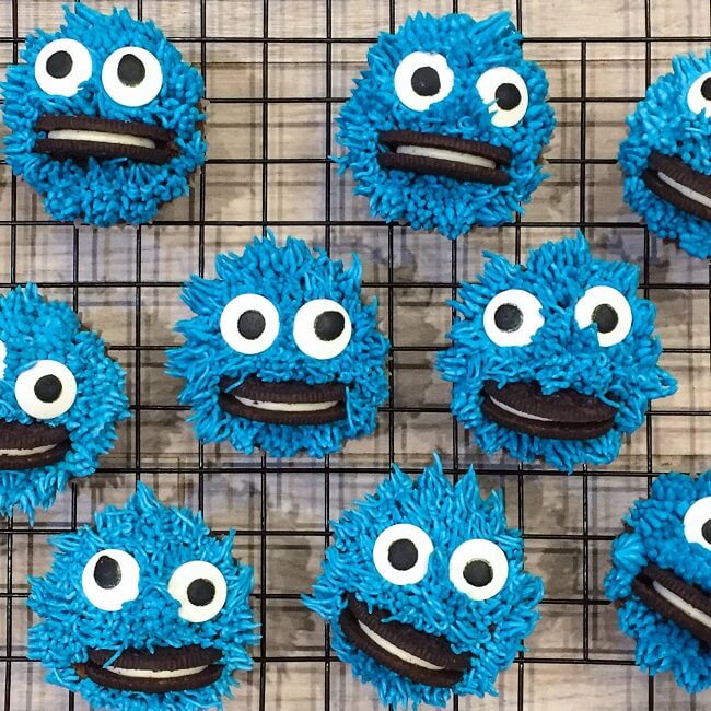 babeczki cookie monster