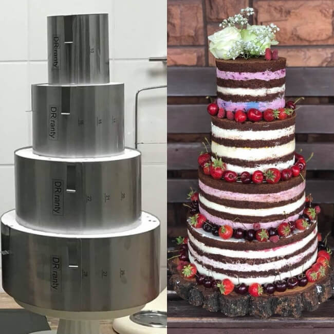 Pi�trowy naked cake oraz komplet DorosiowychRant&oacute;w