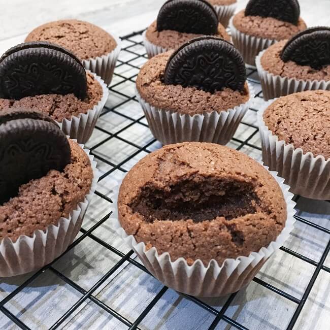 jak przygotowa� muffink� cookie monster 