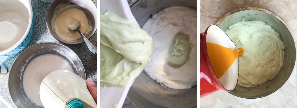 jak przygotowa� mas� serow� z serka ricotta, bia�ej czekolady i pasty pistacjowej