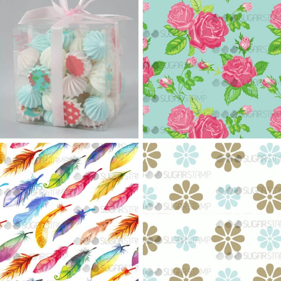 bezy Joanny Bielinskiej dekorowane metoda Sugar Stamp