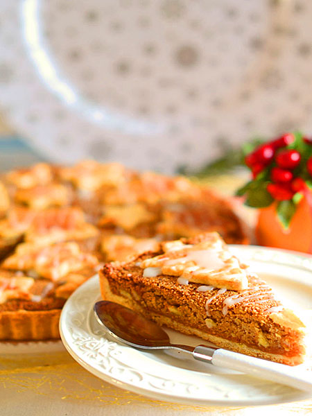 Tarta z bia�ym makiem i d�emem z gorzkich pomara�czy