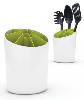 Ociekacz na sztu�ce i narz�dzia Segment, bia�o-zielony – Joseph Joseph