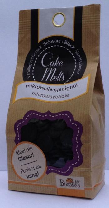 Dropsy czekoladowe do rozpuszczania Cake Melts (250 g), czarne - Birkmann