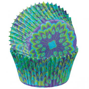 Papilotki do muffin�w „pawie pi�ra”  (75 sztuk) - 415-8060 - Wilton
