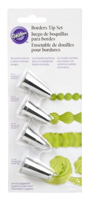 Zestaw tylek do tworzenia dekoracji (4 sztuki) - 03-3108 - Wilton