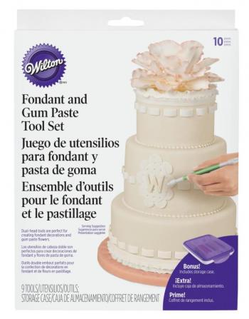 Zestaw narz�dzi do dekoracji z gum paste (10 sztuk) - 1907-1350 - Wilton - OTSW