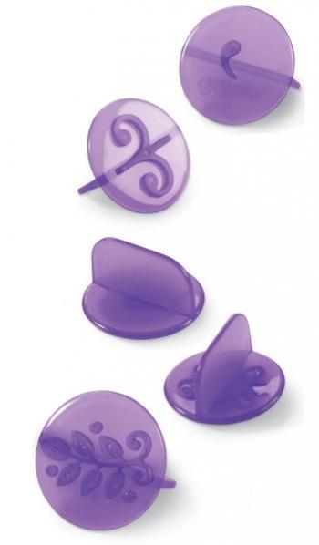 Zestaw do wyciskania dekoracji kwiatowych w fondancie (14 sztuk) - 2104-0056 - Wilton