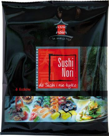 Licie alg morskich Nori (14 g, 6 sztuk) - House of Asia