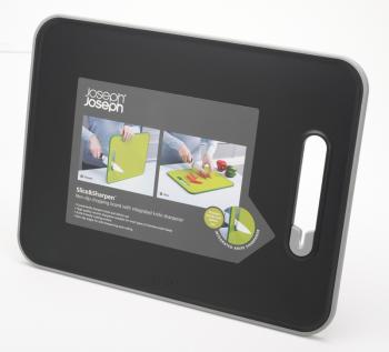 Deska du�a z ostrza�k�, czarna (37 x 28 cm) - Joseph Joseph