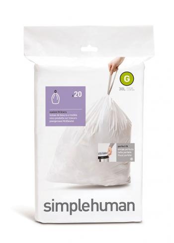 Worki na mieci 30 L (rozm. G) - 20 sztuk - Simplehuman