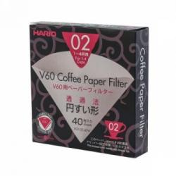 Filtry papierowe do dripa V60-02 (40 sztuk) - Hario