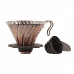 Metalowy drip V60-02, miedziany - Hario