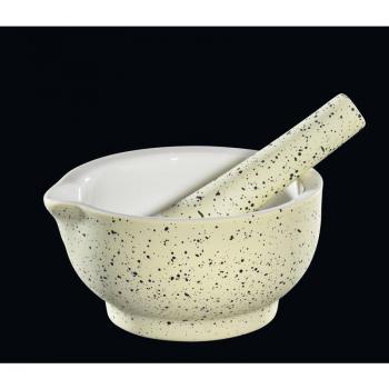 Mo�dzierz porcelanowy Graffiti (�rednica: 11,5 cm), kremowy - Cilio