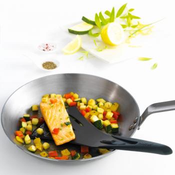 �opatka do obracania z silikonu i stali nierdzewnej, czarna - Mastrad