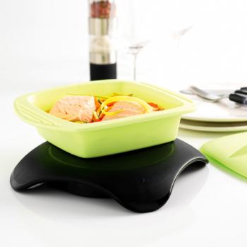 Podgrzewacz do kuchenki mikrofalowej magma, czarny - Mastrad