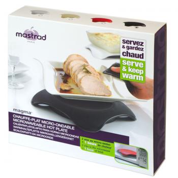 Podgrzewacz do kuchenki mikrofalowej magma, czarny - Mastrad