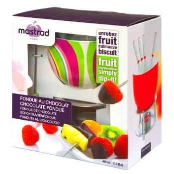 Zestaw do czekoladowego fondue, kolorowe paski - Mastrad