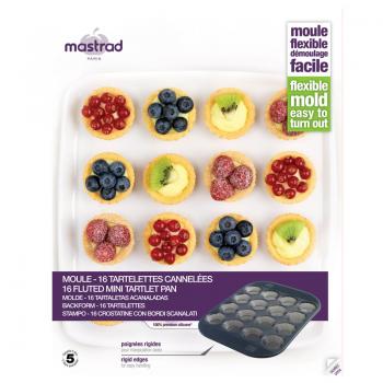 Forma silikonowa do mini tartaletek (na 16 ciasteczek) - Mastrad