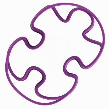 Foremki silikonowe do jajek w kszta�cie puzzli (2 sztuki), fioletowy - Mastrad
