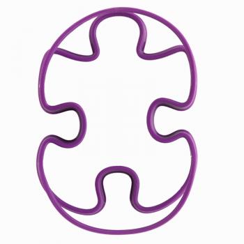 Foremki silikonowe do jajek w kszta�cie puzzli (2 sztuki), fioletowy - Mastrad
