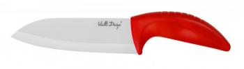 N ceramiczny Santoku (dugo: 14 cm), czerwony - Vialli Design