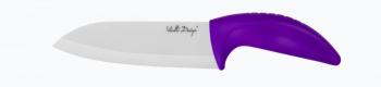 N� ceramiczny Santoku (d�ugo��: 14 cm), fioletowy - Vialli Design