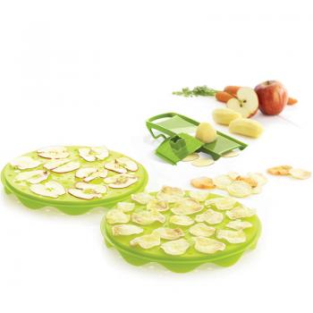 Zestaw do chips�w z szatkownic� Topchips (3 cz�ci), zielony - Mastrad