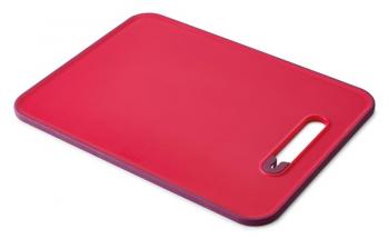 Deska ma�a z ostrza�k�, czerwona, Slice Sharpen - Joseph Joseph