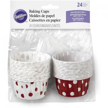 Papilotki, kubeczki do pieczenia lub serwowania w groszki (24 sztuki) - 415-2907 - Wilton