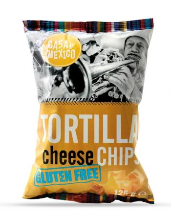 Nachos tortilla chips o smaku serowym (125 g), bezglutenowe -  Casa de Mexico