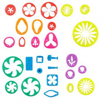 Zestaw wykrawaczek do wycinania kwiat�w z gum paste (25 sztuk) - 2109-7987 - Wilton