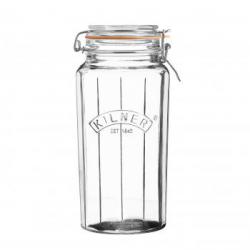 Soik, Facetted Clip Top Jar (1.8 L) - Kilner 