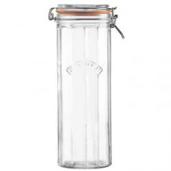 Soik, Facetted Clip Top Jar (2.2 L) - Kilner 