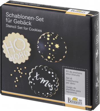 Szablony do ciasteczek (6 sztuk) Christmas Glamour z foremk� - Birkmann 
