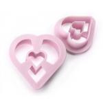 Wykrawacz, foremki do donut�w (2 szt.), serca - Ibili