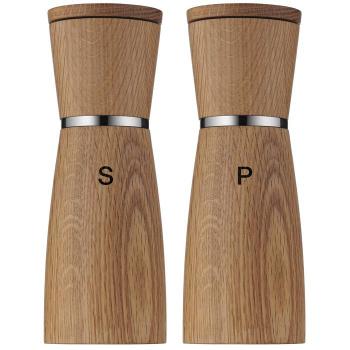 Zestaw 2 m�ynk�w drewnianych do soli i pieprzu - Ceramill Natura - WMF