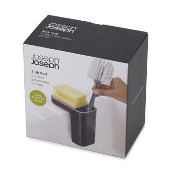 Organizer kuchenny na zlew Sink Pod, grafitowy - Joseph Joseph